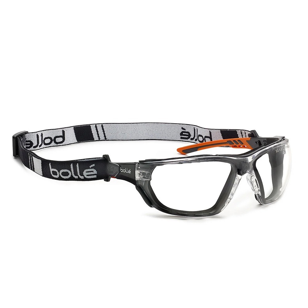 ΓΥΑΛΙΑ ΑΣΦΑΛΕΙΑΣ ΥΒΡΙΔΙΚΑ BOLLE NESS+ PLATINUM COATING ΜΕ ΑΦΡΟ & STRAP CLEAR