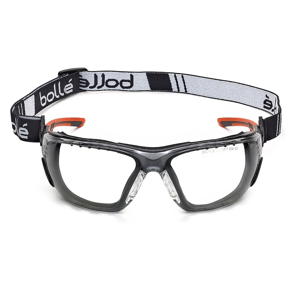 ΓΥΑΛΙΑ ΑΣΦΑΛΕΙΑΣ ΥΒΡΙΔΙΚΑ BOLLE NESS+ PLATINUM COATING ΜΕ ΑΦΡΟ & STRAP CLEAR