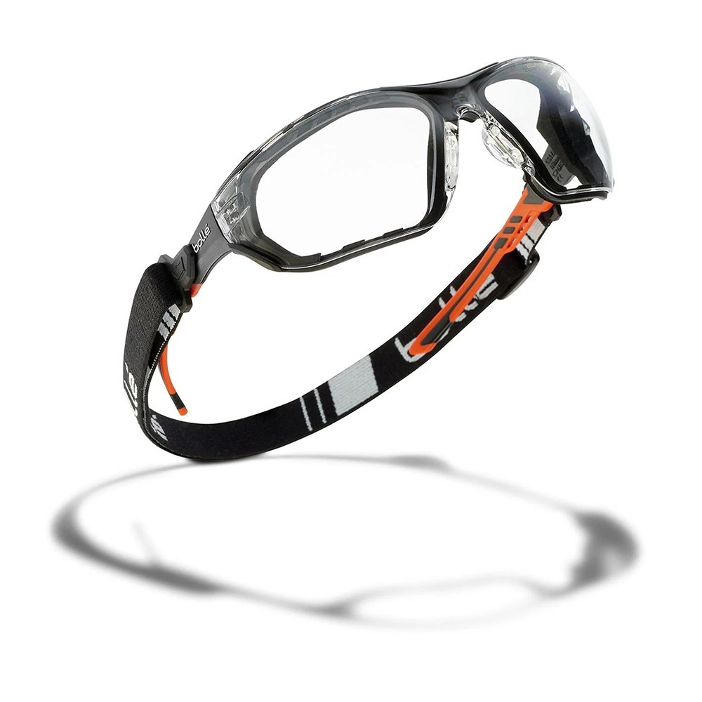 ΓΥΑΛΙΑ ΑΣΦΑΛΕΙΑΣ ΥΒΡΙΔΙΚΑ BOLLE NESS+ PLATINUM COATING ΜΕ ΑΦΡΟ & STRAP CLEAR